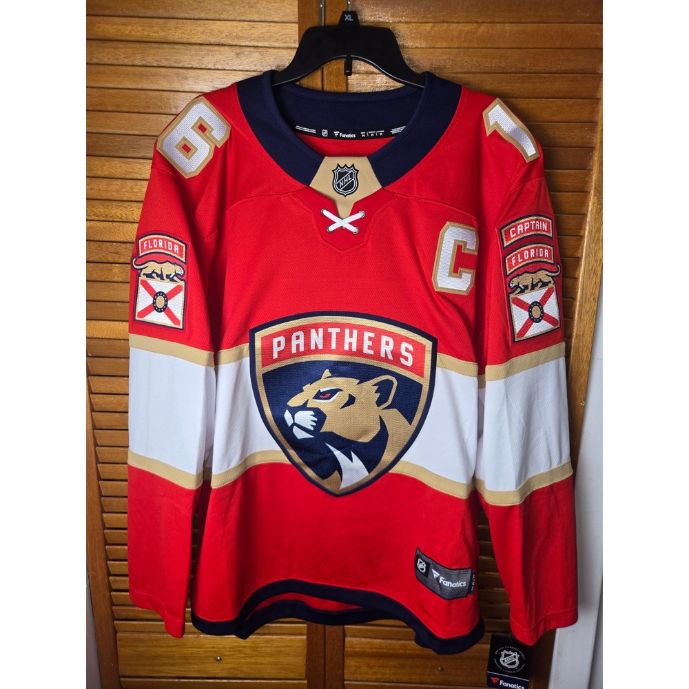 Florida Panthers Aleksander Barkov Fanatics Breakaway Home Jersey Mens Medium